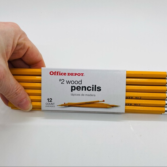 NWT Office Depot® Brand Wood Pencils, #2 Lead, Medium, Pack of 12 - Picture 3 of 8
